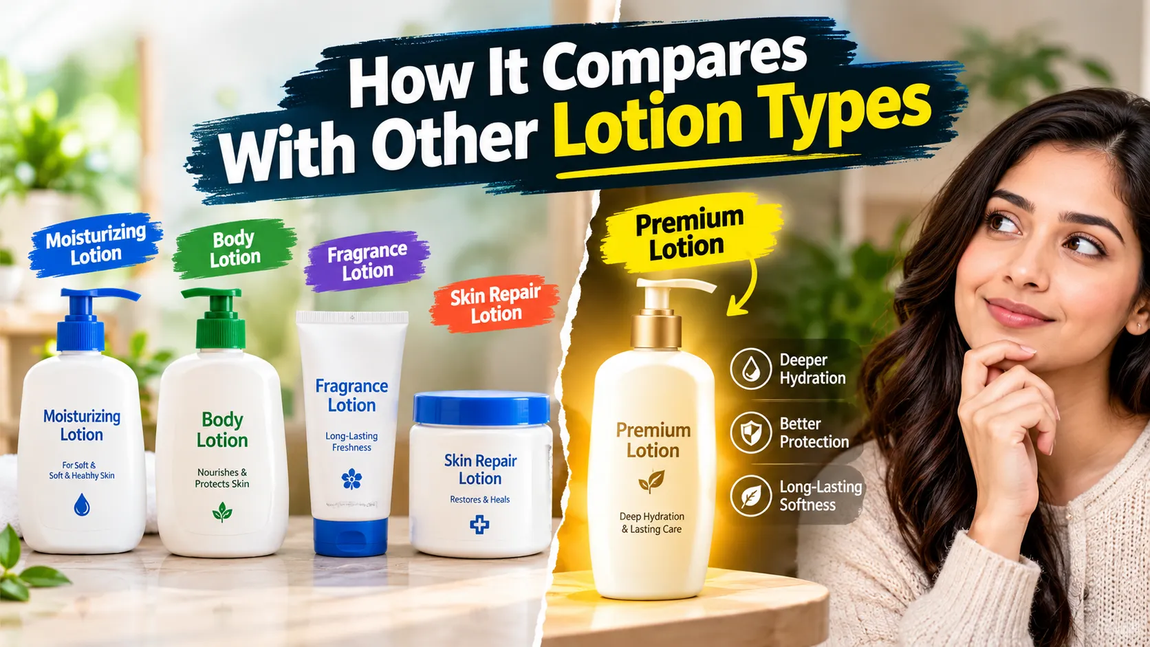 How It Compares With Other Lotion Types